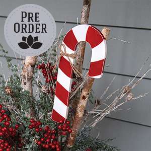 Large Candy Cane Planter Stake 38082
