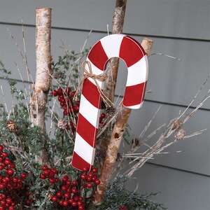 Large Candy Cane Planter Stake 38082;