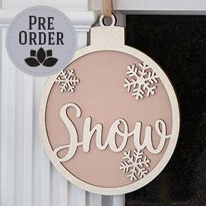 Glittered "Snow" Bulb Hanger 38107