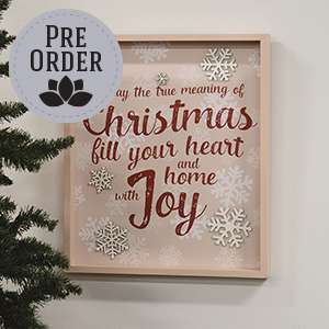 True Meaning of Christmas Snowflakes Frame 38125