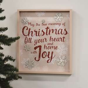 True Meaning of Christmas Snowflakes Frame 38125;
