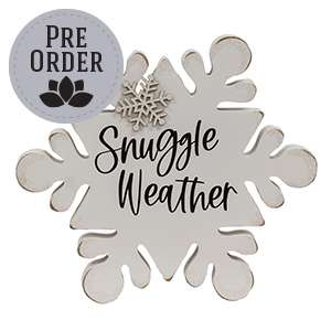 Snuggle Weather Chunky Snowflake Sitter 38154