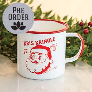 Kris Kringle World Tour Enamel Mug 60478