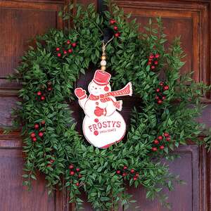 Frosty's Snow Cones Metal Snowman Hanger 60480;