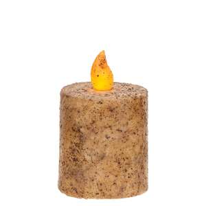 Burnt Ivory Timer Pillar - 2.5'' x 2.25''