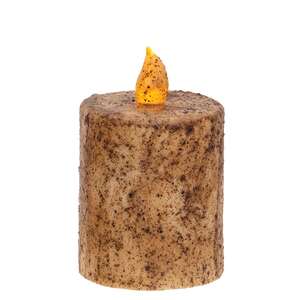 Burnt Ivory Timer Pillar - 3'' x 2.5''