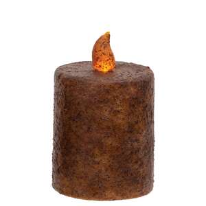 Burnt Mustard Timer Pillar - 3'' x 2.5''