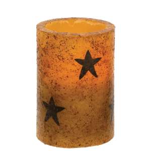 Star Timer Pillar - Burnt Mustard - 4.5"
