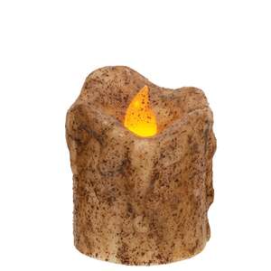 Dripped Pillar - Burnt Ivory - 3"