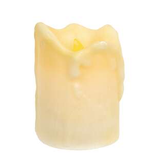 Dripped Pillar - Ivory - 4"