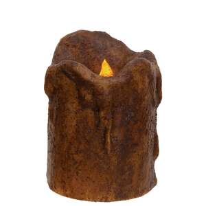 Dripped Pillar - Burnt Mustard - 4"