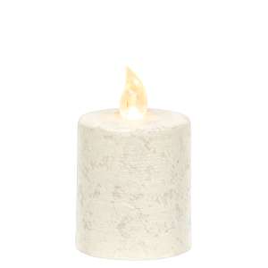 Rustic White Pillar Candle - 2.5" x 2.25" - # 84728