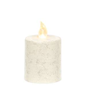 Rustic White Pillar Candle - 2.5" x 2.25" - # 84728