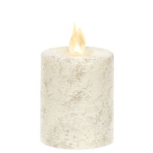 Rustic White Pillar Candle - 3" x 2.5"-