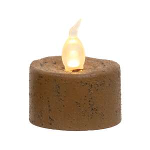 Distressed Brown Timer Tealight 1.5" x 1.5" #84888