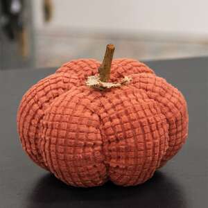 Burnt Orange Waffle Weave Pumpkin, Small CS39031;