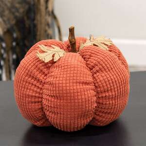 Burnt Orange Waffle Weave Pumpkin, Large CS39107