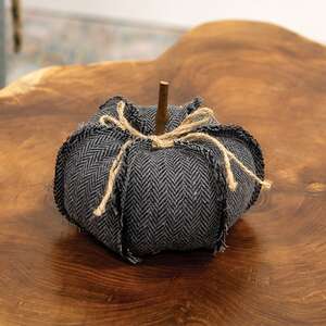 Dark Gray Chevron Pumpkin, Medium CS39133;