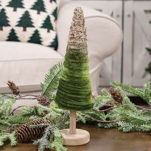 Sparkle Velvet Christmas Tree, 12"H RJAX4017;