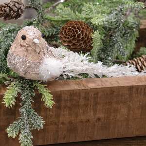 Sparkle Birch Clip Bird;