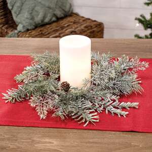 Silver Hemlock Candle Ring, 4.5" SR2224163;