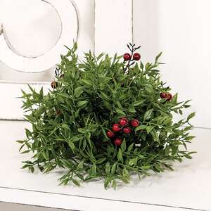 Lady Ruscus & Berries Half Sphere, 8.5" SR2333301;