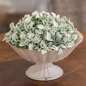 Frosted Fantasy Boxwood Half Sphere, 8" ;