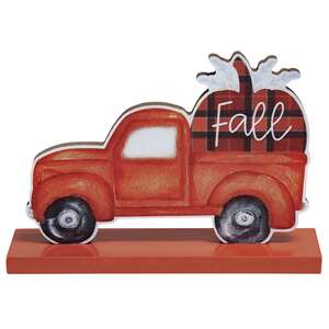 Buffalo Check "Fall" Pumpkin Truck on Base #36139