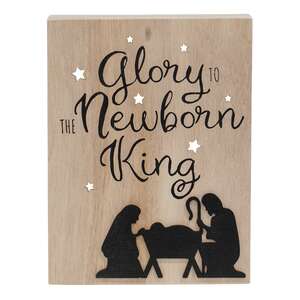 Glory To The Newborn King Box Sign 38130;