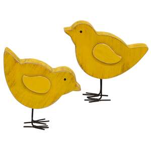 Distressed Wooden Chunky Chick Sitter - 2 Asstd.