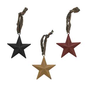 Hanging Metal Stars - 2.75" Assorted;