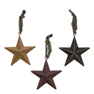Hanging Metal Star - 3.75" Assorted