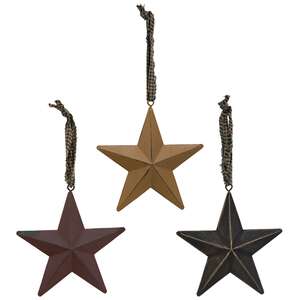 Hanging Metal Star - 4.5" Assorted