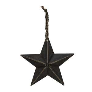 Black Hanging Star - 5.5"