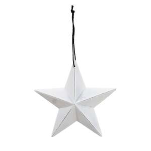 Farmhouse White Barn Star - 5"