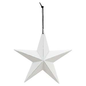 White Hanging Star - 8" #46563