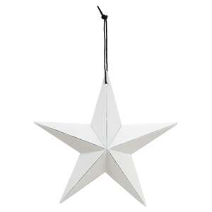 Farmhouse White Barn Star - 8"