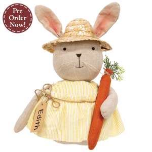 Edith Bunny Doll with Carrot #CS39150