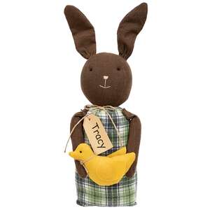 Tracy Chocolate Bunny Doll with Chick