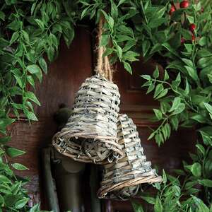 Gray Willow Bells Pair Ornament HAC2429;