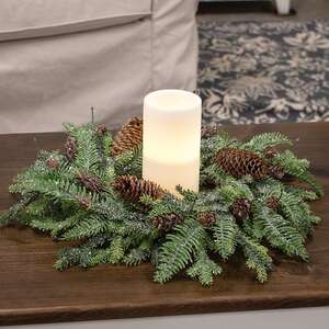 Glittering Millwood Pine Wreath, 16" SR2317574;