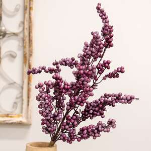 Canella Berries Spray, 25", Plum SR2320654P;