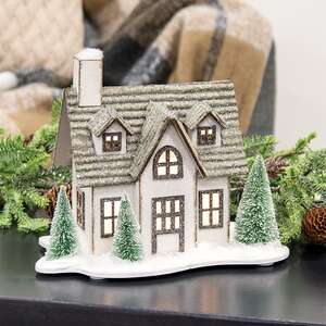 Winter Sparkle Forest LED House w/Trees SR2321049;