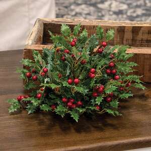 Merry Little Holly & Berries Half Sphere, 10" SR2321417;