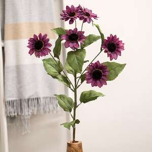 Plum Mini Sunflower Spray, 30" SR2322645P;
