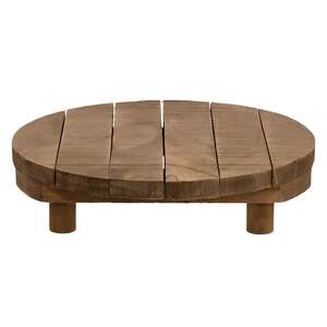 Stained Wood Round Riser