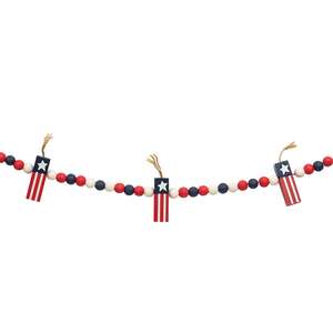 Wooden Beaded Firecracker Garland