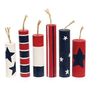 6 Set - Wooden Firecrackers