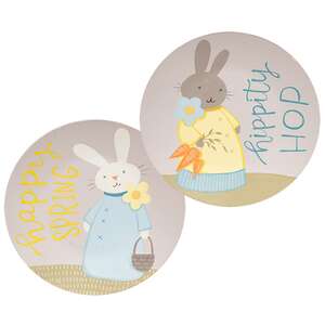 Hippity Hop Spring Bunny Plate - 2 Asstd.