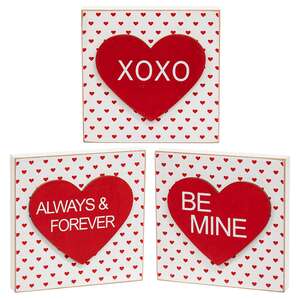 Layered Heart Square Block - 3 Asstd.